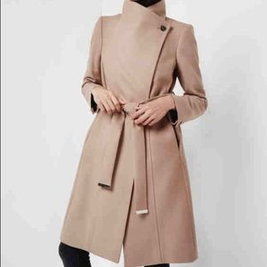Ted Baker Long Wrap Wool Coat